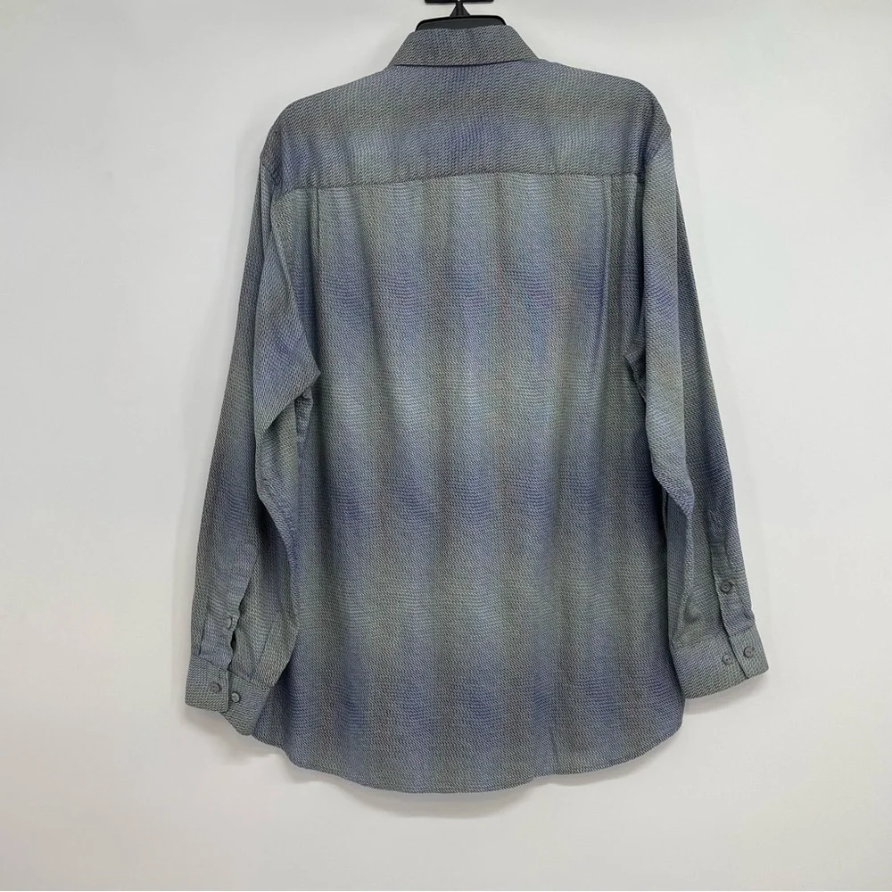 Jhane Barnes Button Up Shirt Men’s M Fabric Woven in Japan Long Sleeve - Picture 2 of 9